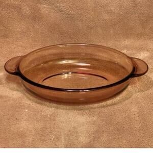 Vintage Amber Corning Vision 400ml Casserette Personal Casserole Dish (V-14-B)